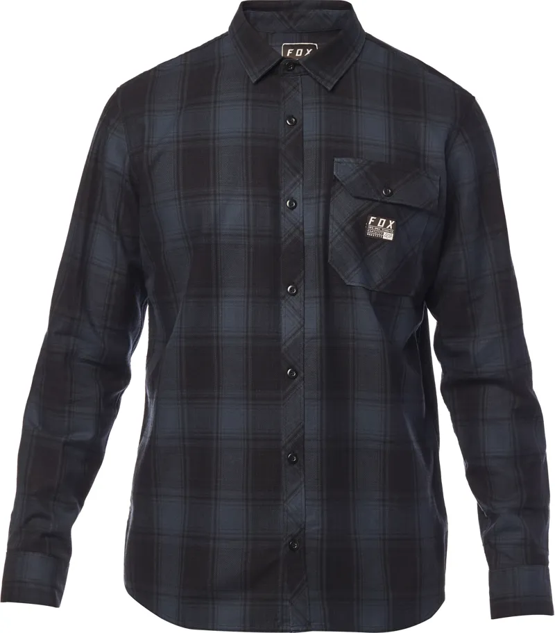 Fox Voyd Flannel LS Shirt Navy