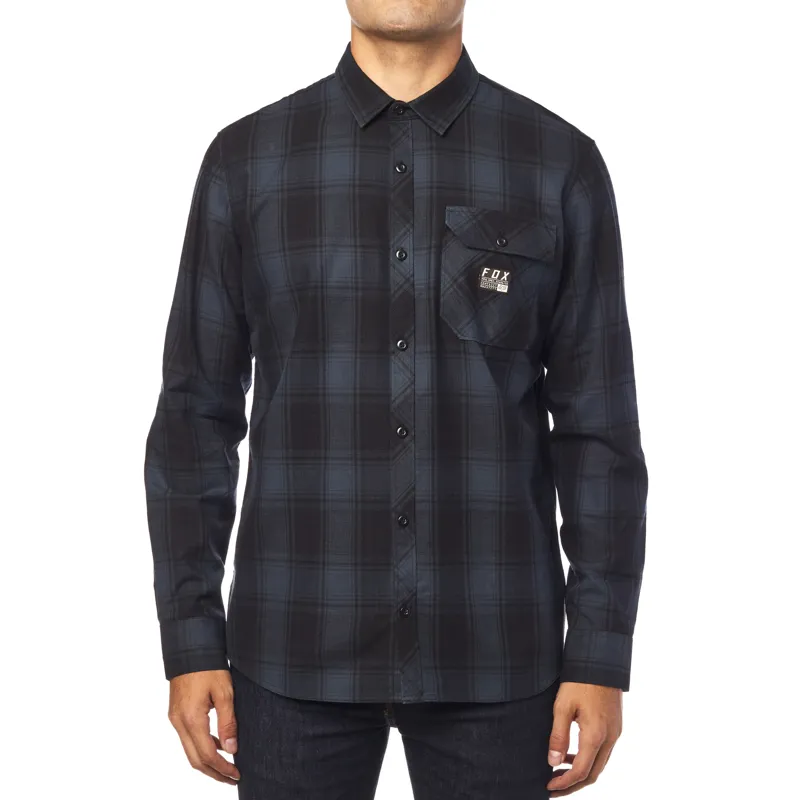 Fox Voyd Flannel LS Shirt Navy-2