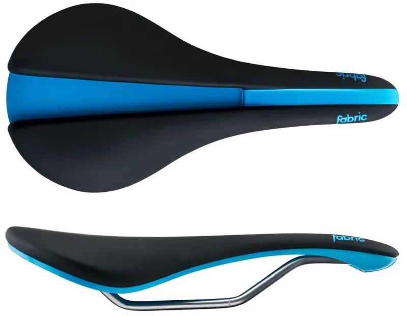 Fabric Line Shallow Elite Saddle 134mm Black/Blue