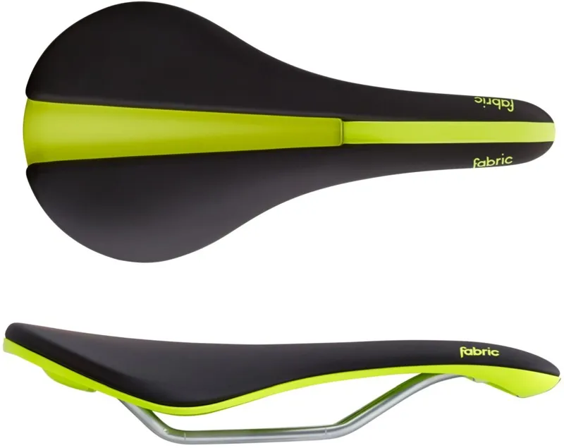 Fabric Line Shallow Elite Saddle 134mm Black/Yellow