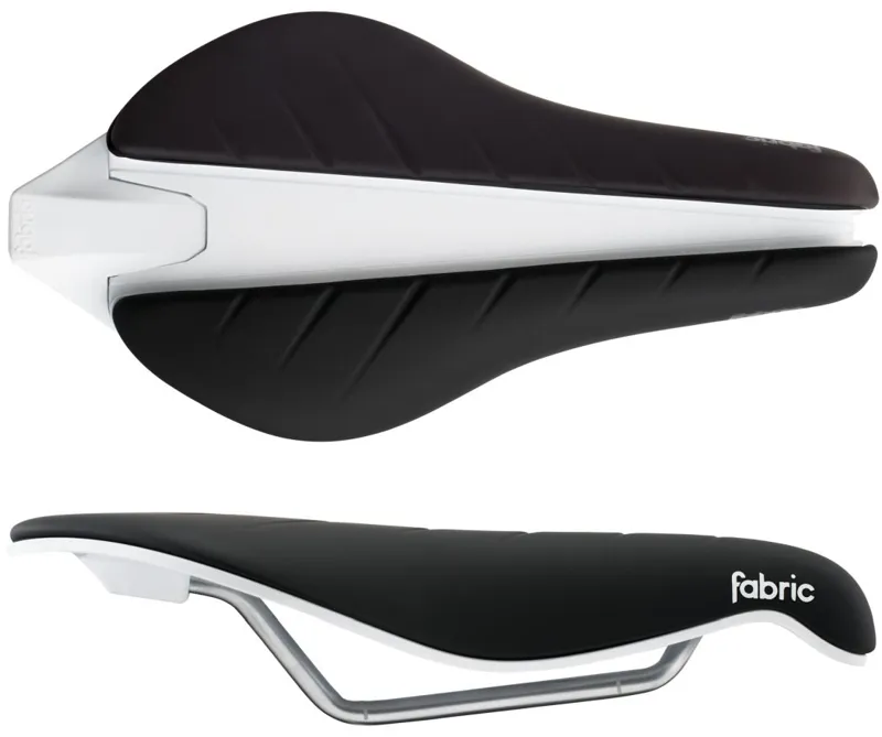 Fabric Tri Flat Race Saddle Black/White