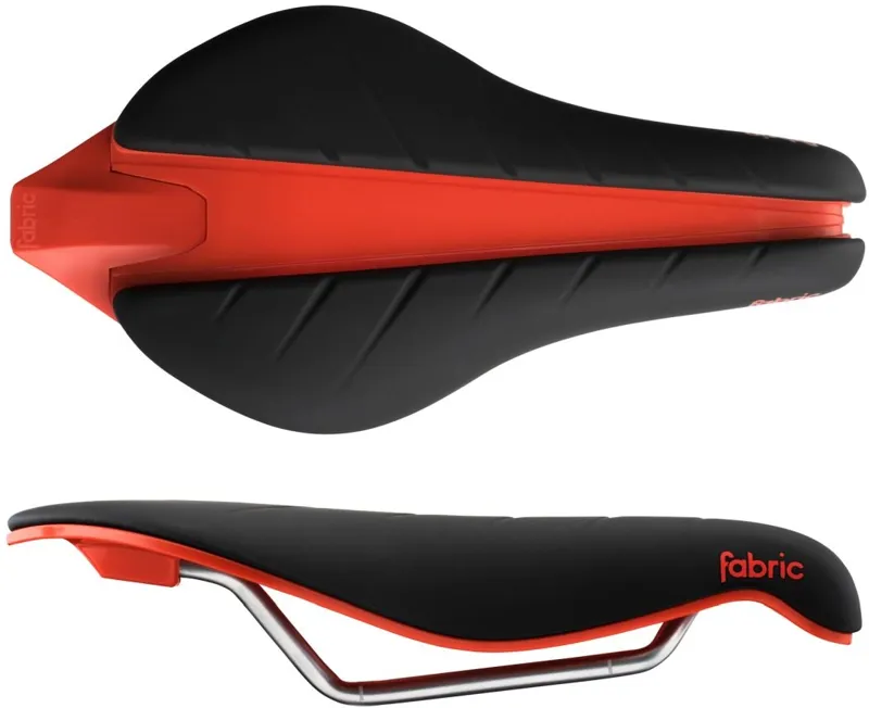 Fabric Tri Flat Elite Saddle Black/Red