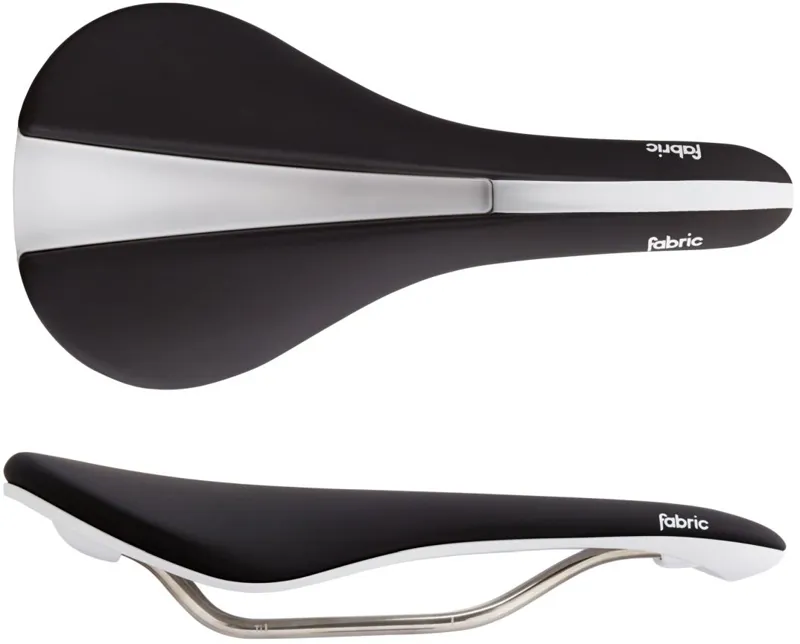 Fabric Line Wide Race Saddle Black/White