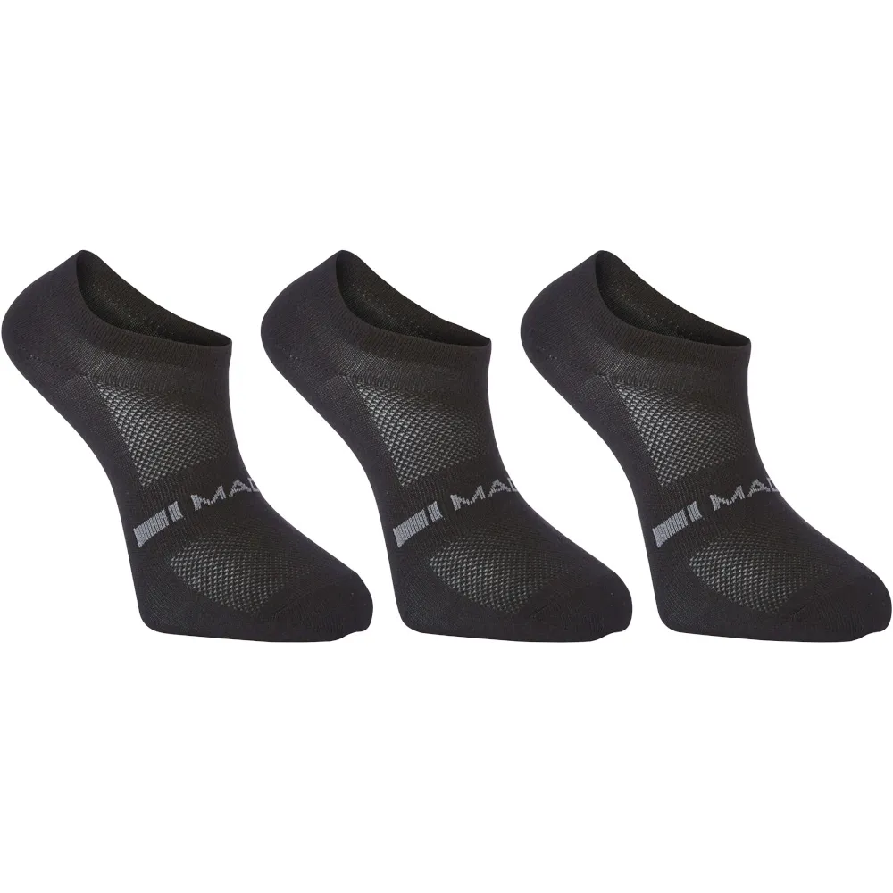 Image of Madison Freewheel Coolmax Low Sock Triple Pack Black