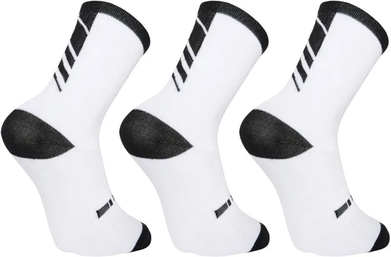 Madison Freewheel Coolmax Mid Sock Triple Pack White-1