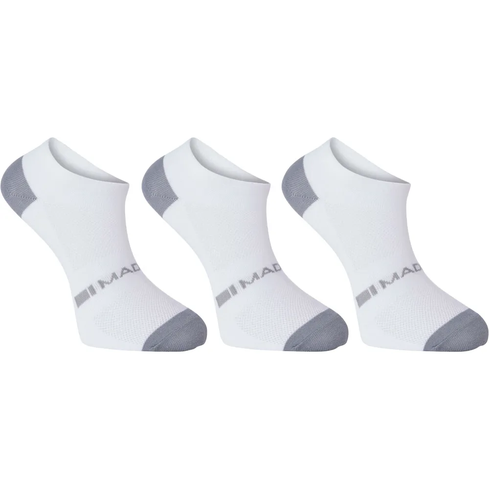 Image of Madison Freewheel Coolmax Low Sock Triple Pack White
