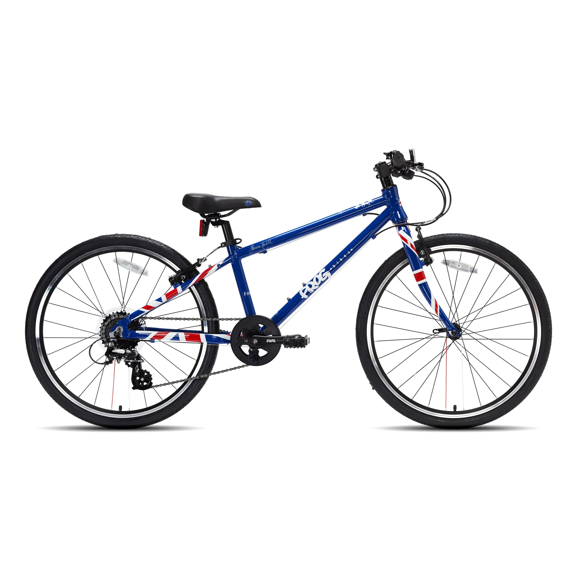 24 Inch Frog Bike Electric Blue Frog 62 Hybrid 24