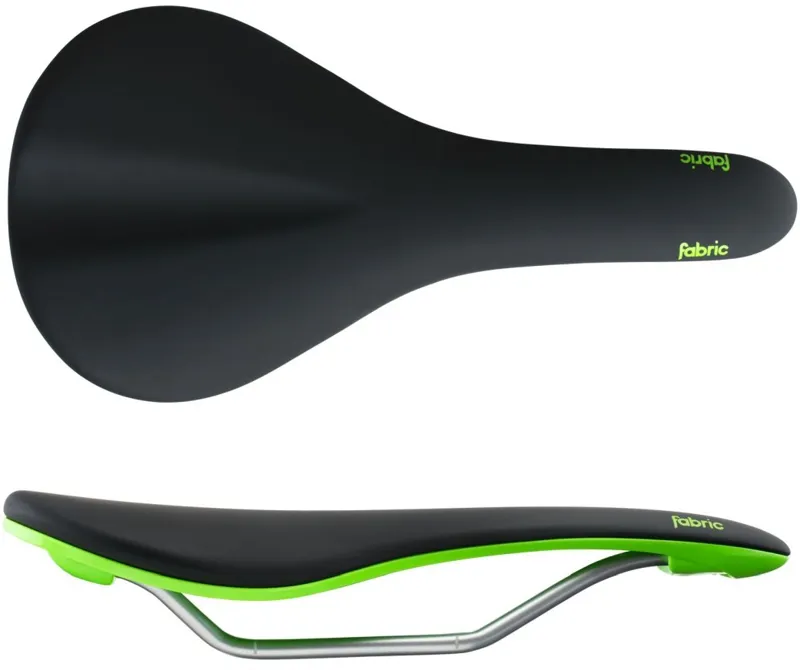 Fabric Scoop Flat Elite Saddle Black/Green