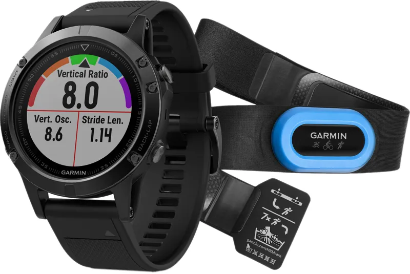 Garmin Fenix 5 Sapphire GPS Watch Performer Bundle Black