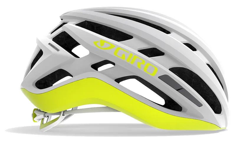 Giro Agilis Womens Road Helmet Matte White/Citron-1