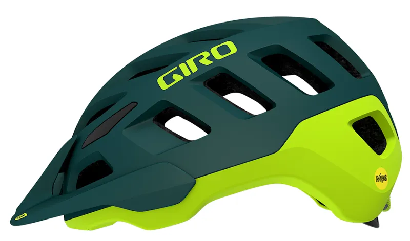 Giro Radix Mips Dirt Helmet Matte True Spruce/Citron-2