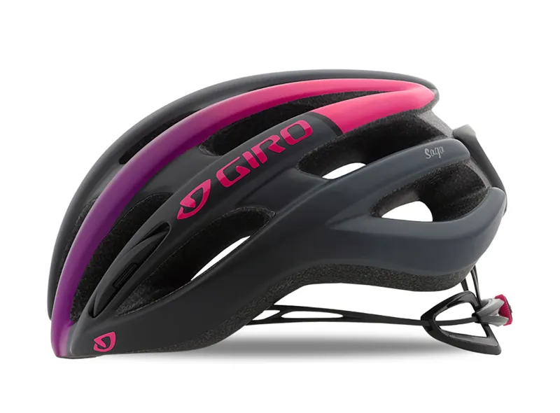 Giro Saga Womens Road Bike Helmet Pink/Black-1