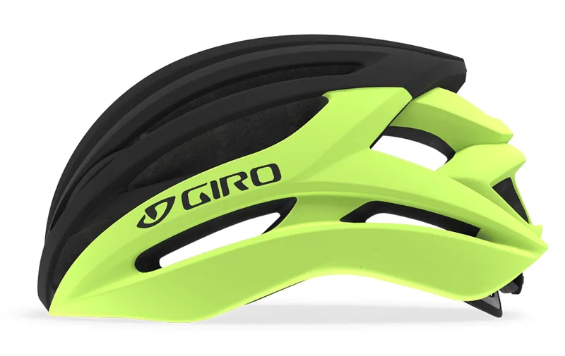 Giro Syntax Road Helmet Black/Hi Vis Yellow-1