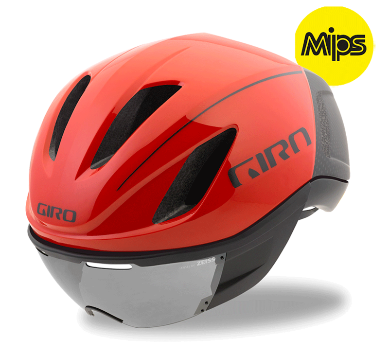 Giro Vanquish Mips Aero Road Helmet Matte Bright Red
