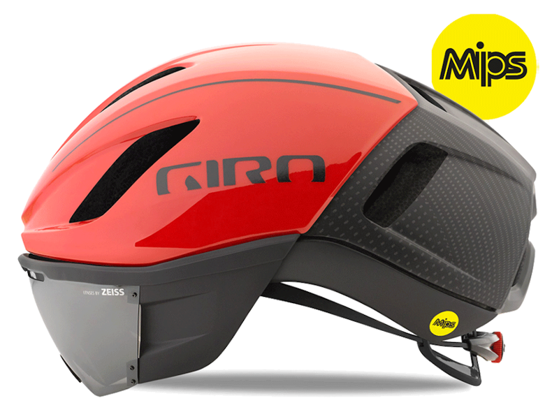Giro Vanquish Mips Aero Road Helmet Matte Bright Red-1