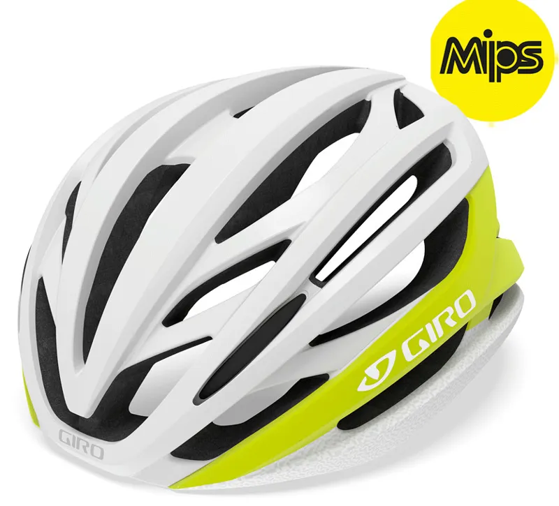 Giro Syntax Mips Road Helmet Matte Citron/White