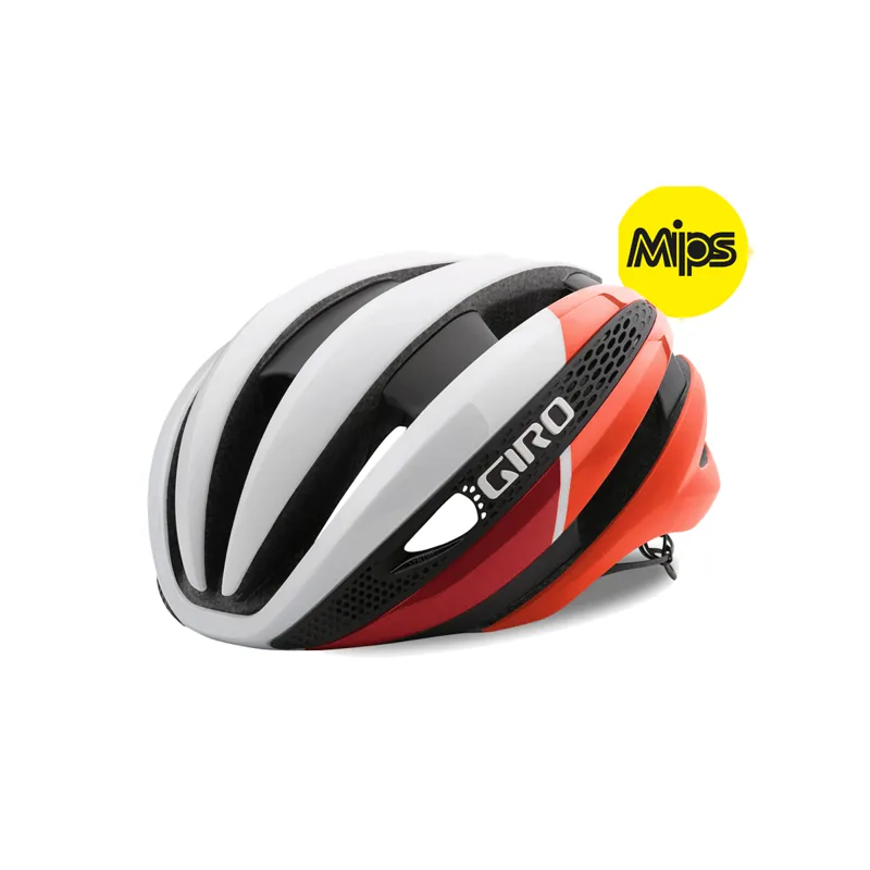 Giro Synthe MIPS Road Bike Helmet White/Red-2