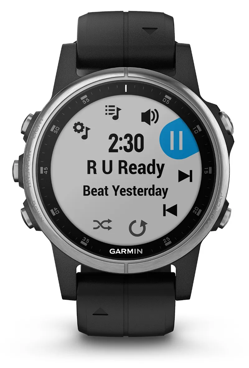 Garmin Fenix 5S Plus GPS Watch Silver/Black-1