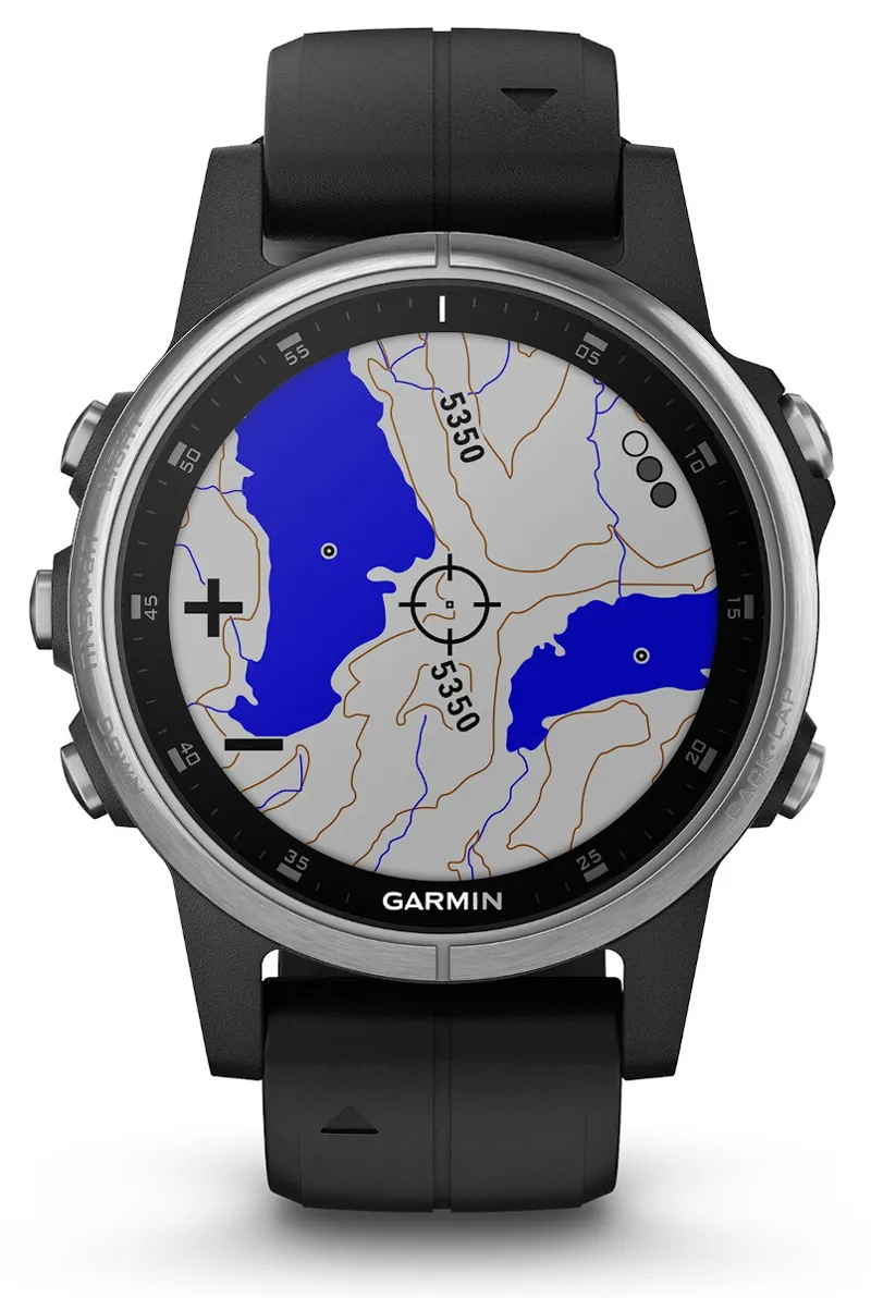 Garmin Fenix 5S Plus GPS Watch Silver/Black-2