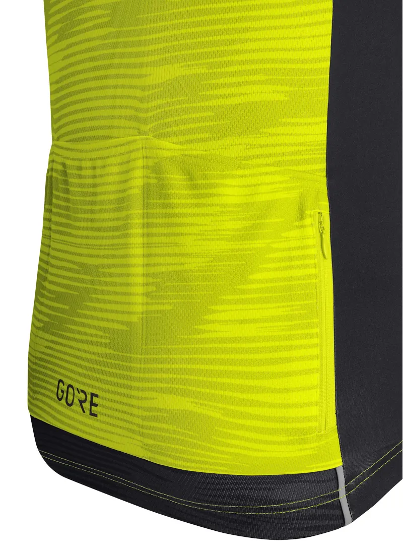 Gore C3 Knit SS Jersey Citrus Green/Black-3