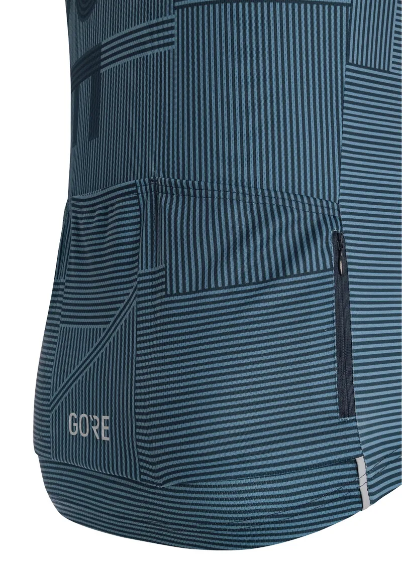 Gore C3 Line Brand SS Jersey Deep Water Blue/Orbit Blue-4