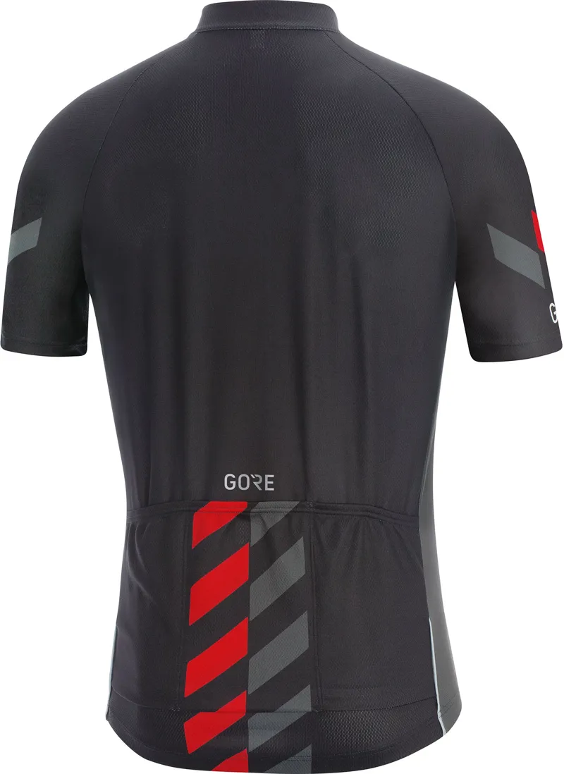 Gore C3 Vertical SS Jersey Black/Red-1