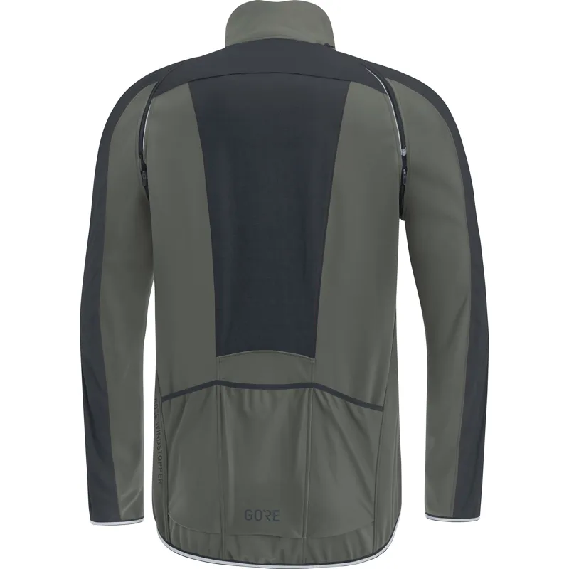 GORE Wear C3 Mens GORE WINDSTOPPER Zip-Off Jacket M Black/Grey 