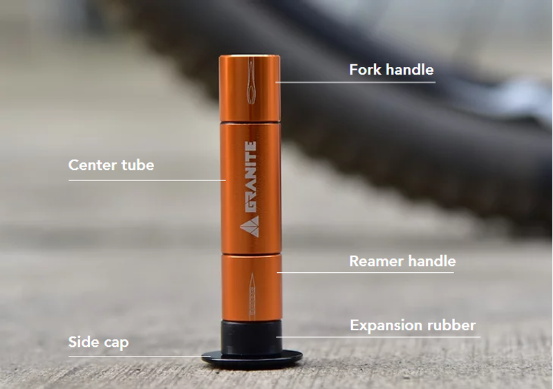 Granite STASH Tyre Plug Hidden Handlebar Kit Black-2