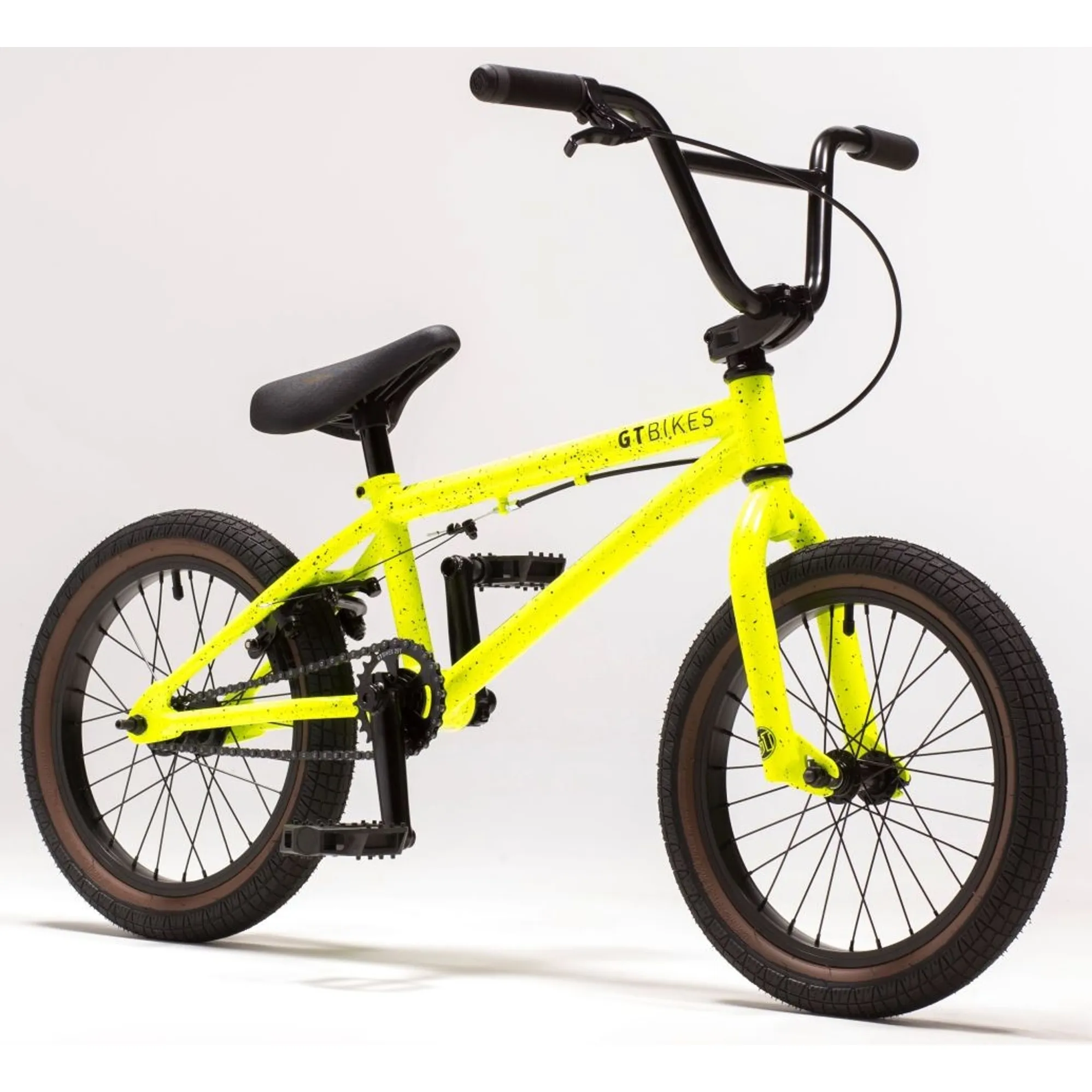GT Lil Performer 16 BMX Bike 2017 Neon Yellow Splatter