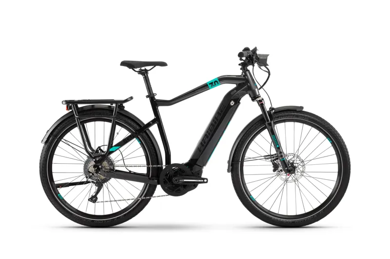 Haibike SDuro Trekking 7.0 Electric Bike 2020 BLACK/TURQUOISE