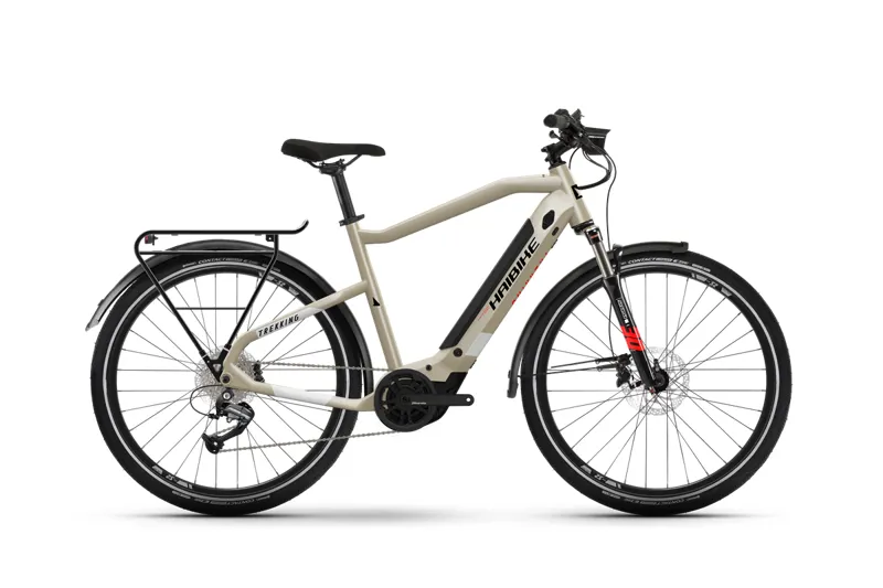 Haibike Trekking 4 Electric Bike 2022 Desert/White/Red