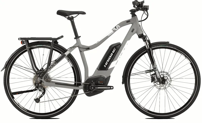 Haibike SDURO Trekking 3.0 Womens Electric Bike 2019 Grey/White