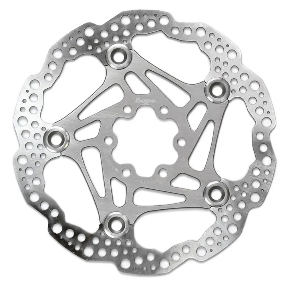 Image of Hope Floating Disc Rotor 6 Bolt 180mm Silver