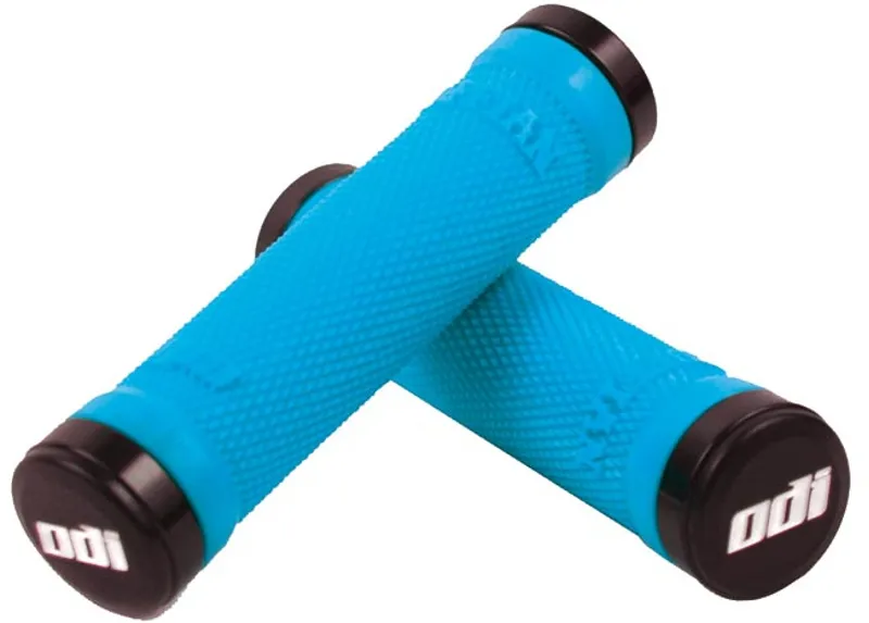 ODI Ruffian Lock On Grips with Bonus Kit Aqua