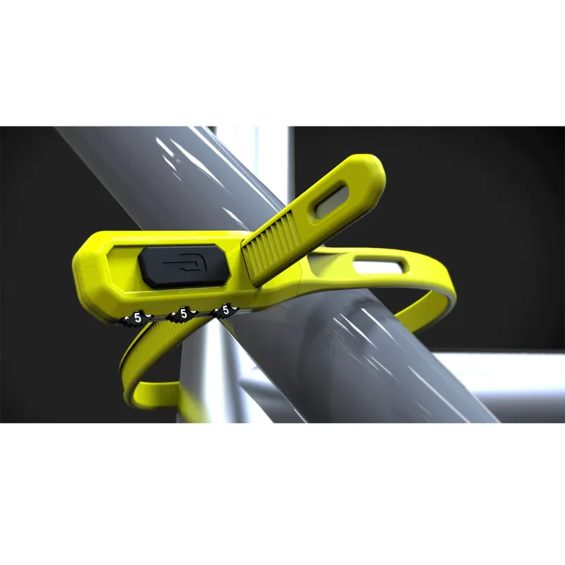 Hiplok Z-Lok Combo Armoured Reuseable Lock Yellow 40cm-1