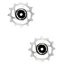 Hope Jockey Wheels Pair 12 Tooth Silver