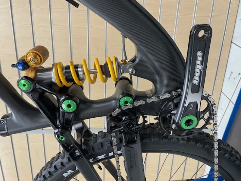 Hope HB 916 XX1 AXS H2 Mountain Bike 2023 Carbon/Green-3