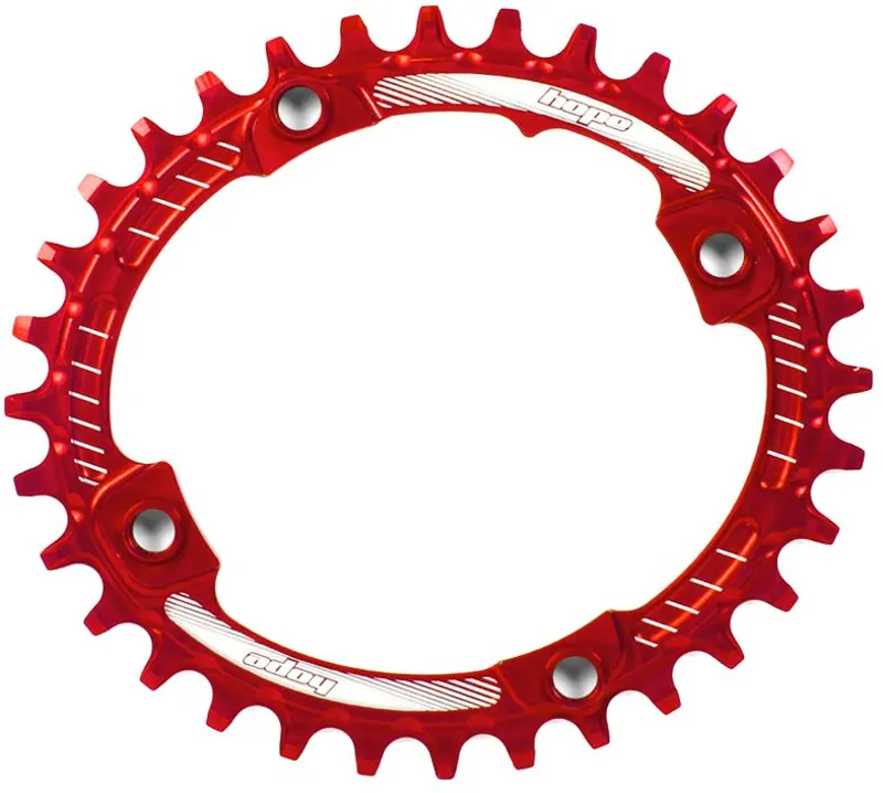 Hope Oval Retainer Chainring Red