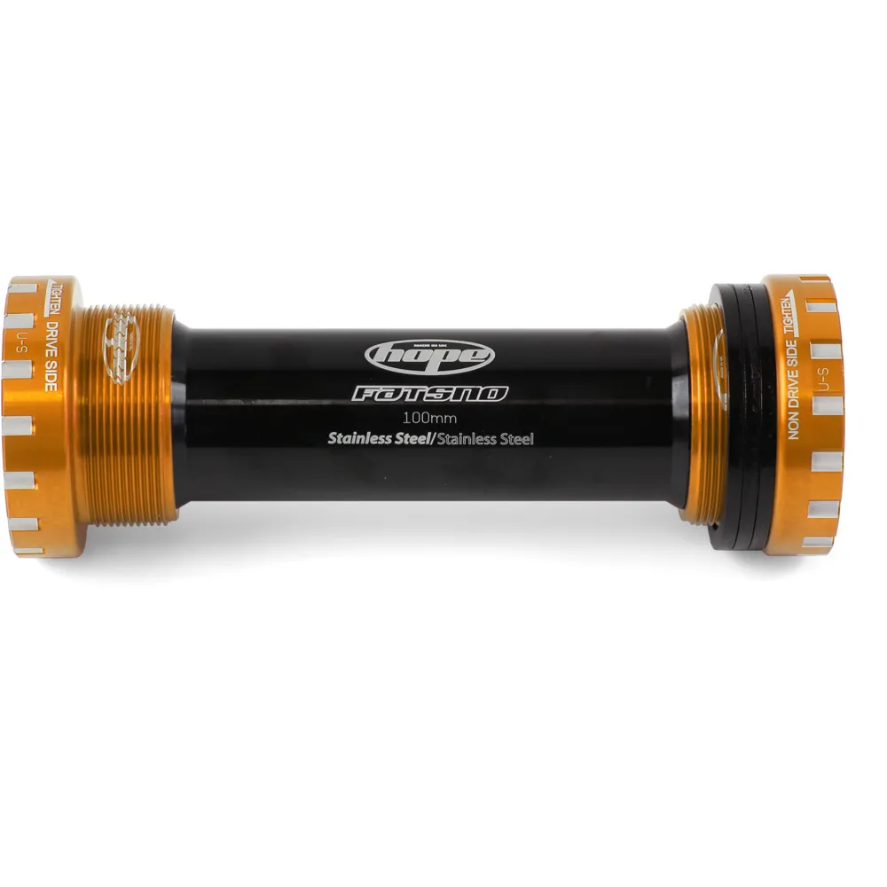 Image of Hope Standard Fat Bike Bottom Bracket 100mm Orange