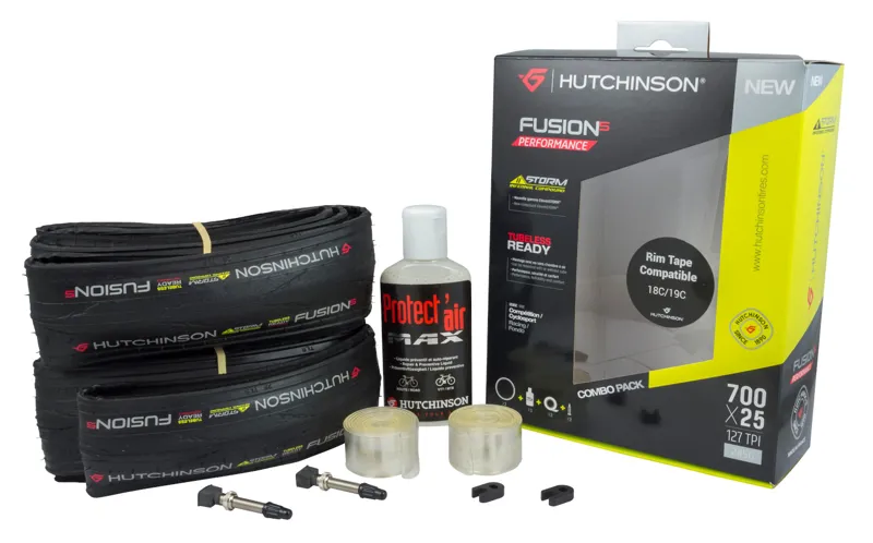 Hutchinson Fusion 5 Performance 11 Storm Tubeless Kit 700x25 Tyre Pair