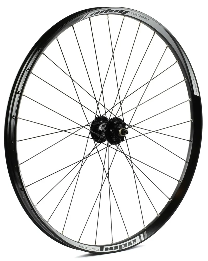 Hope Fortus 35W Pro4 27.5 9mm QR/15x100mm Boost Front Wheel Black