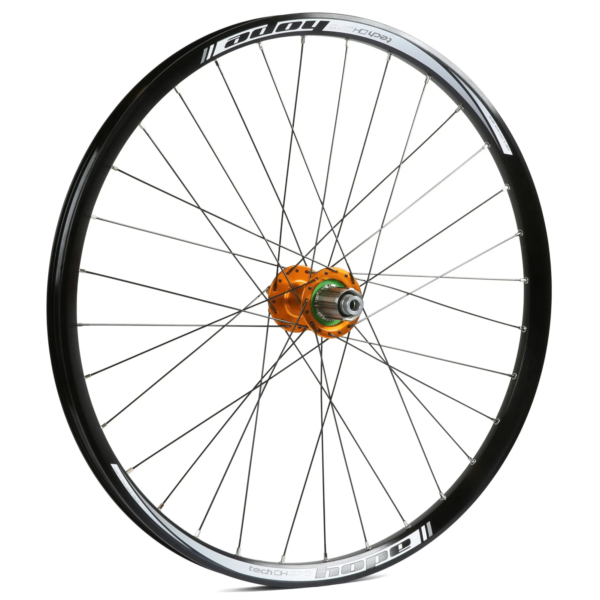 Hope Tech DH Pro 650b 150mm Rear Wheel Steel Orange