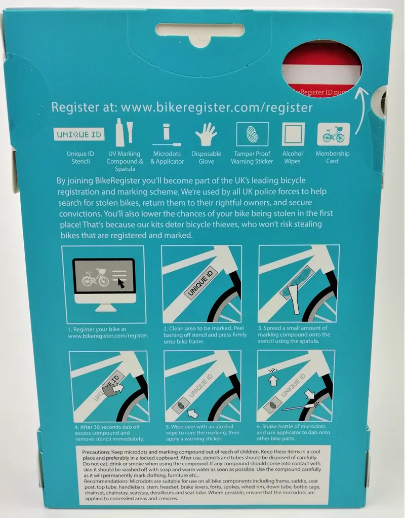 Selectamark BikeRegister UV Covert Marking Kit-2