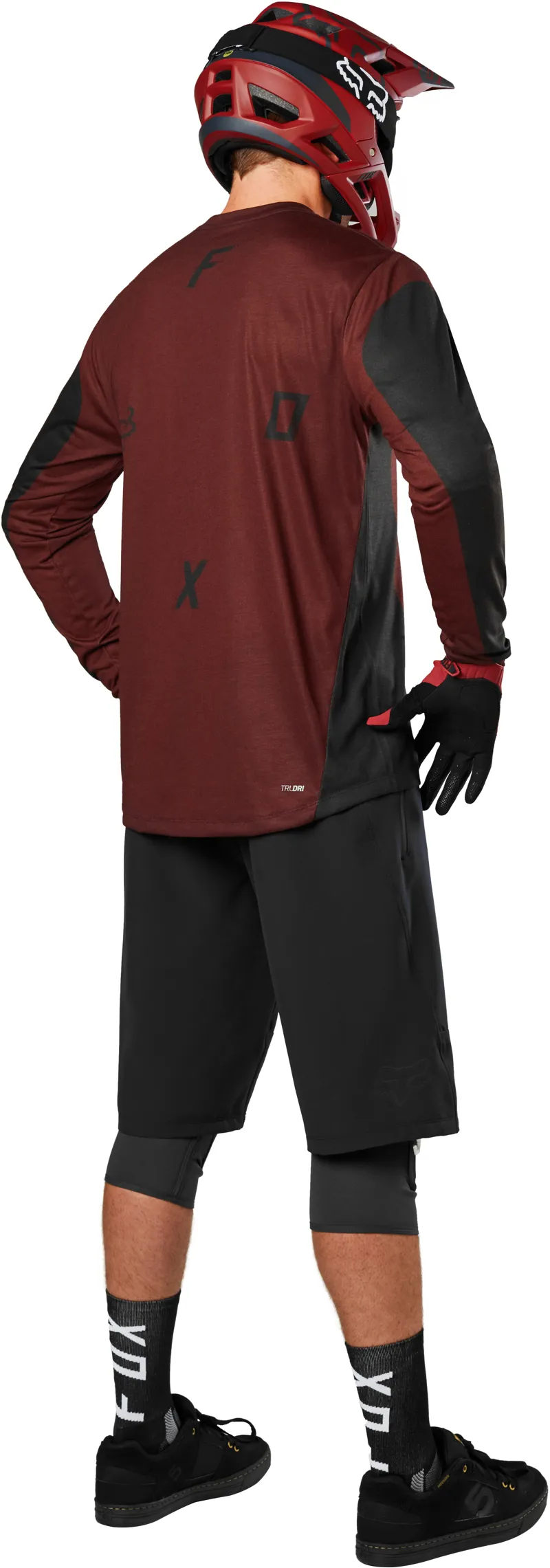 Fox Indicator Moth LS Jersey Burgundy-3