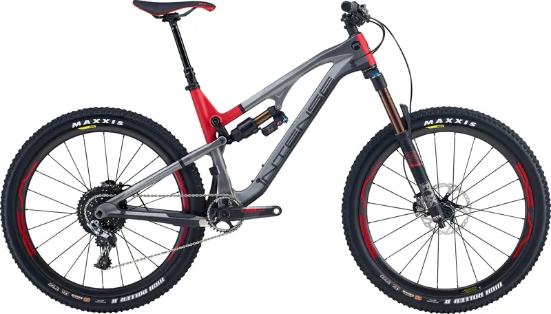 Intense Recluse Factory 27.5 Mountain Bike 2017 Grey/Red-1