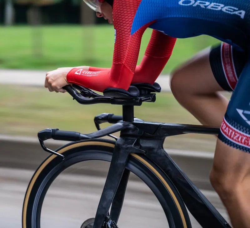 Orbea Ordu M10i Dura Ace Di2 Disc Triathlon Bike 2021 Speed Silver/Red-4