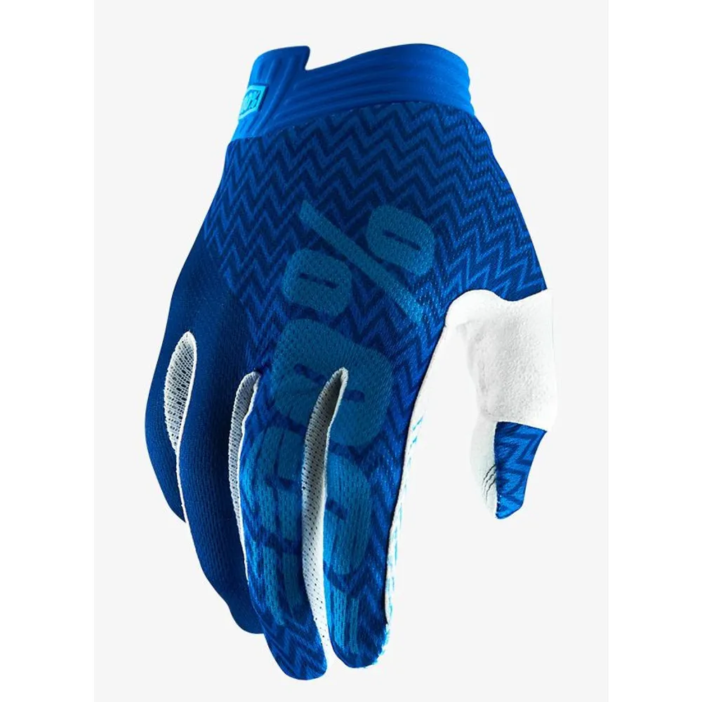 Image of 100 Percent Itrack Youth MTB Gloves Blue/Navy