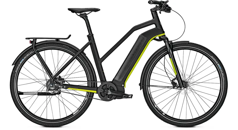 Kalkhoff Integrale Excite I8 Trapeze Electric Bike 2018 Black/Green