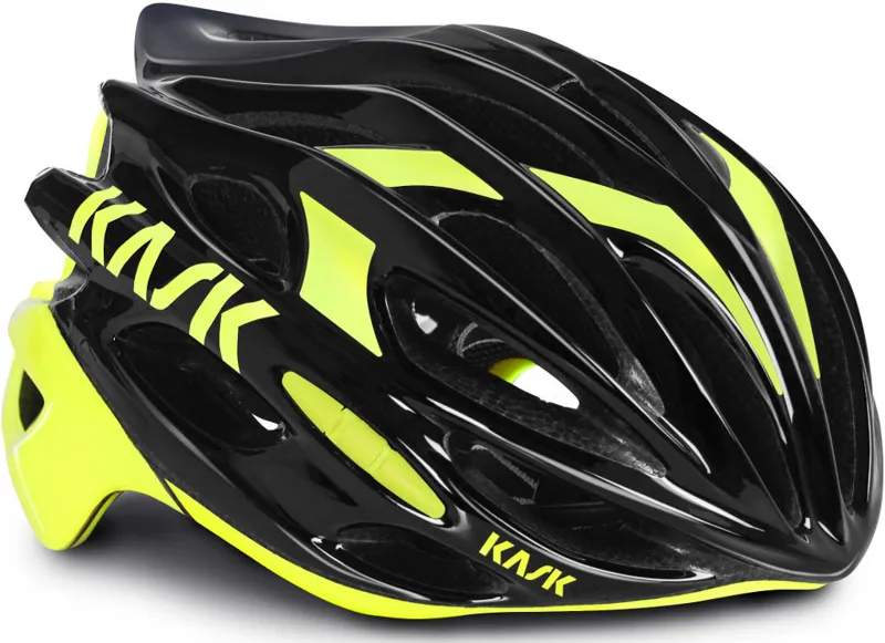Kask Mojito Road Bike Helmet Black/Flo Yellow