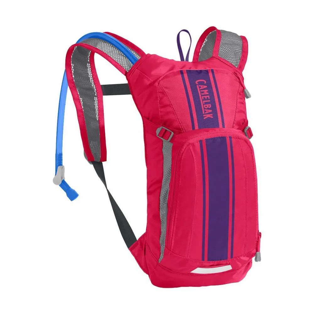 Image of Camelbak Kids Mini Mule 3L 1.5L Hydration Backpack Hot Pink/Purple Stripe